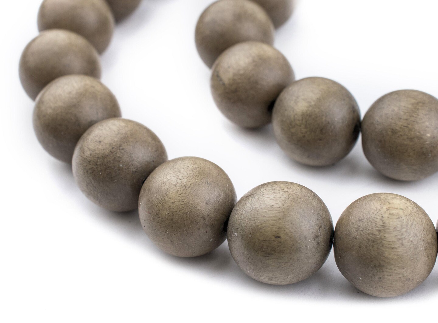 TheBeadChest 20mm Natural Round Wood Beads, Wooden Beads Loose Wood Spacer Beads for DIY Jewelry Making, 4 Sizes (8mm, 10mm, 12mm, 20mm) - Brown