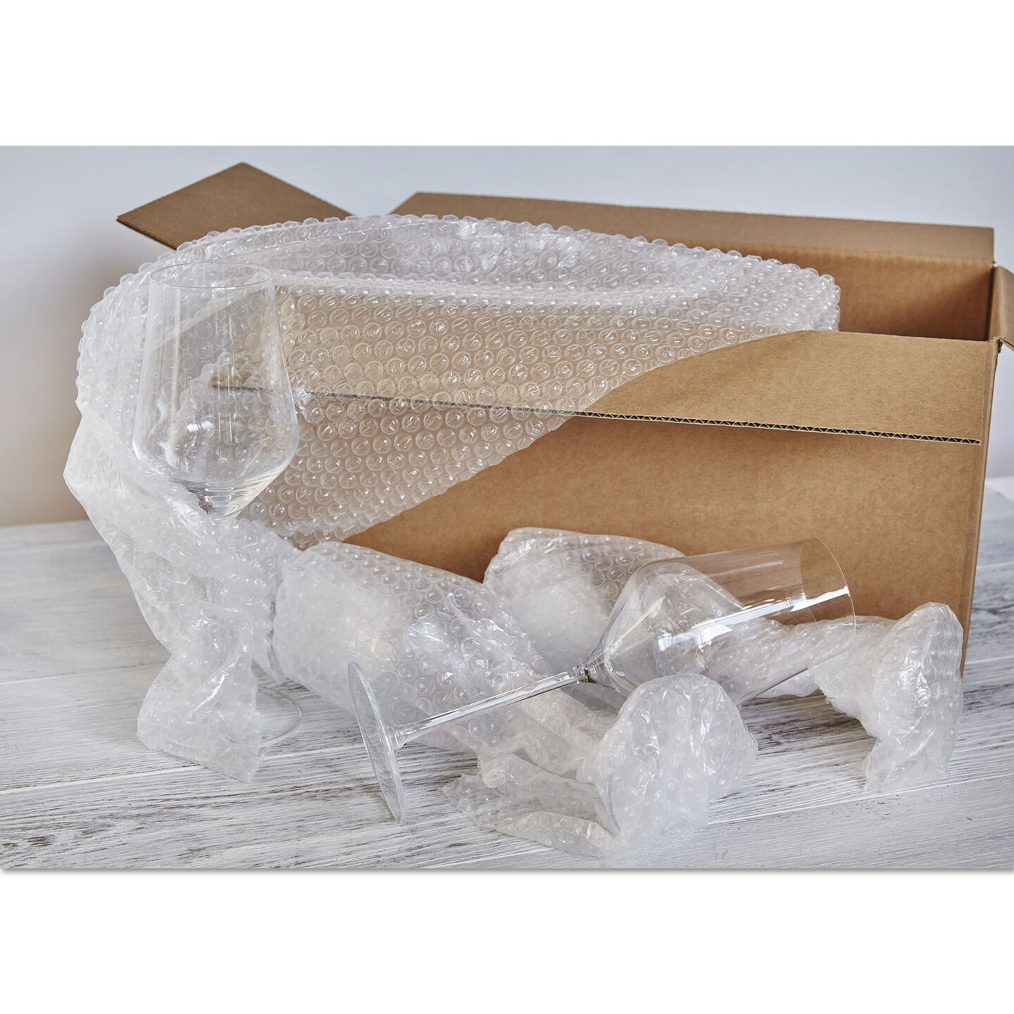 Paper Barrier Bubble Wrap Bubble Wrap&#xAE; Cushioning Material, 3/16&#x22; Thick, 12&#x22; x 10 ft.