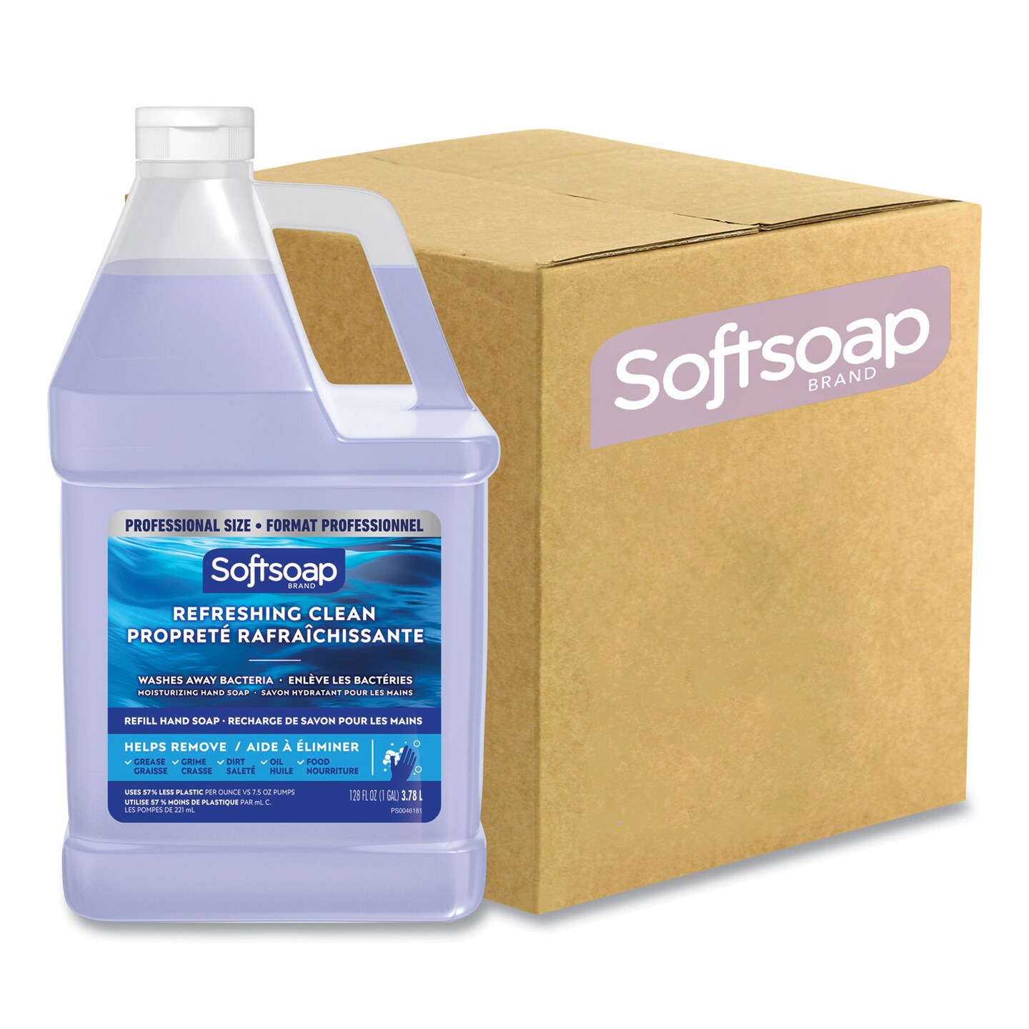 Softsoap Liquid Hand Soap Refills, Refreshing Clean, 128 oz, 4/Carton ...