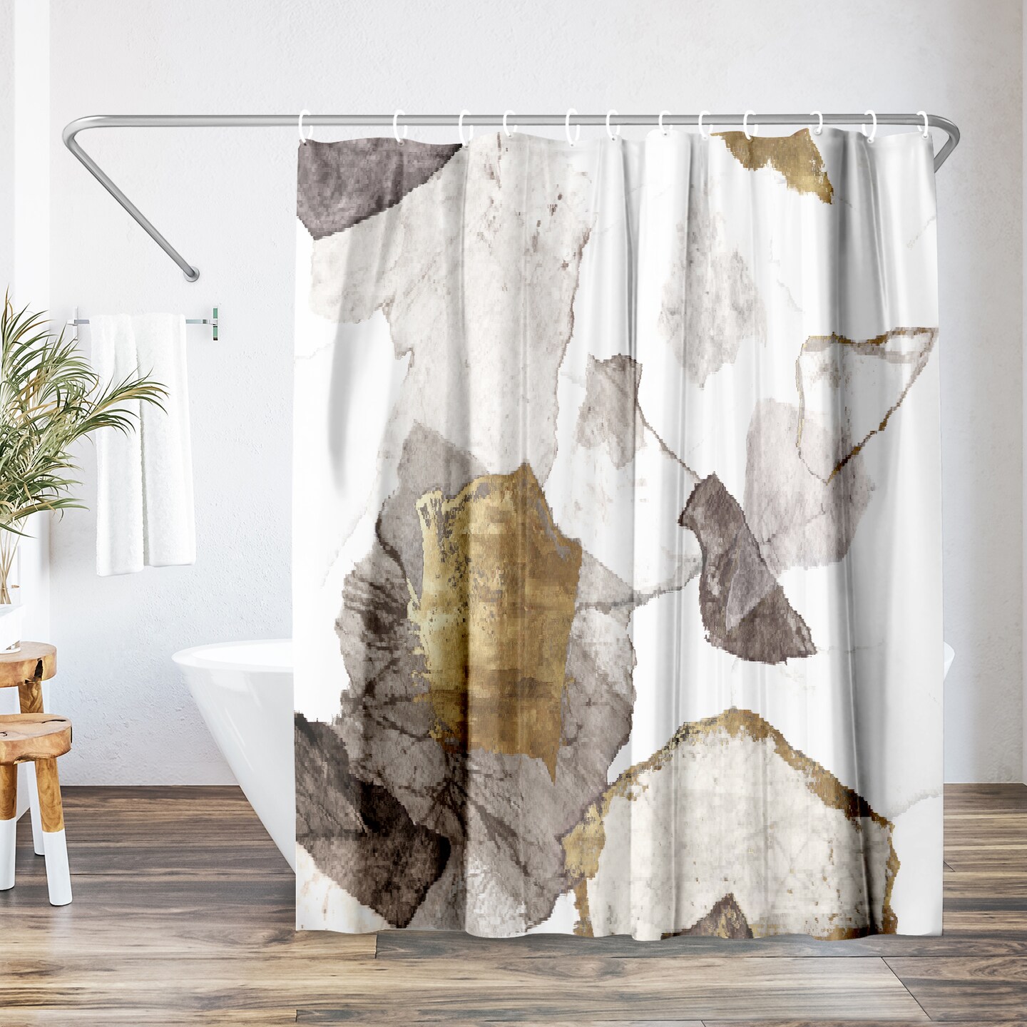 Americanflat 71&#x22; x 74&#x22; Shower Curtain, Amplified Iii by PI Creative Art