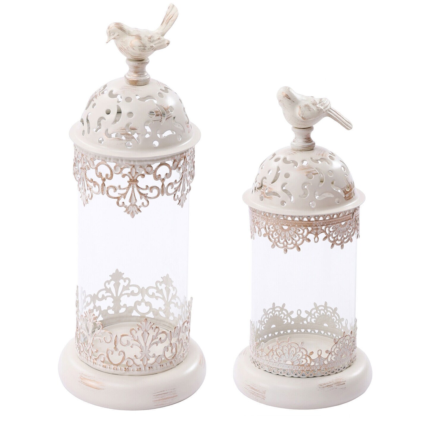Kitcheniva Vintage Romantic Birdcage Candle Stick Holder 2Pcs