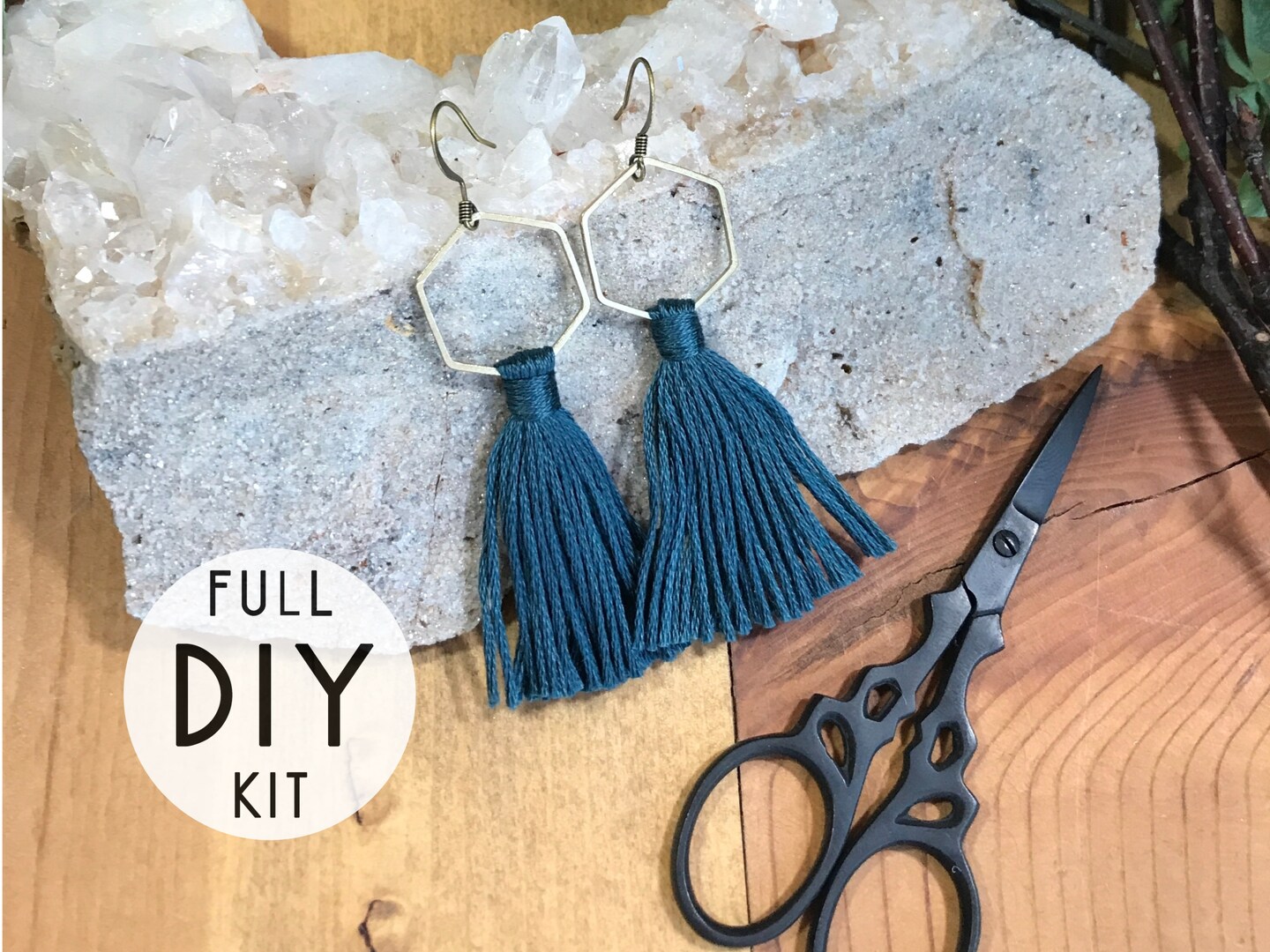 DIY Tassel Earring Kit - Hexagon