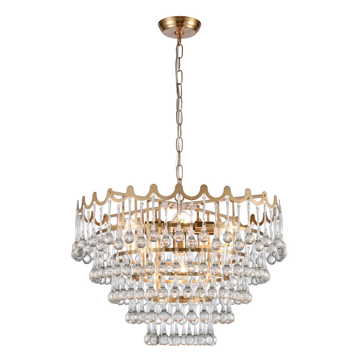 Elk Signature Juice 23 Wide 5-Light Chandelier - Aged Brass