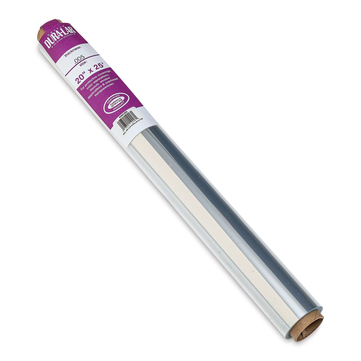 Grafix Dura-Lar Clear Acetate Alternative - 20&#x22; x 25 ft x .005&#x22;, Overlay Roll