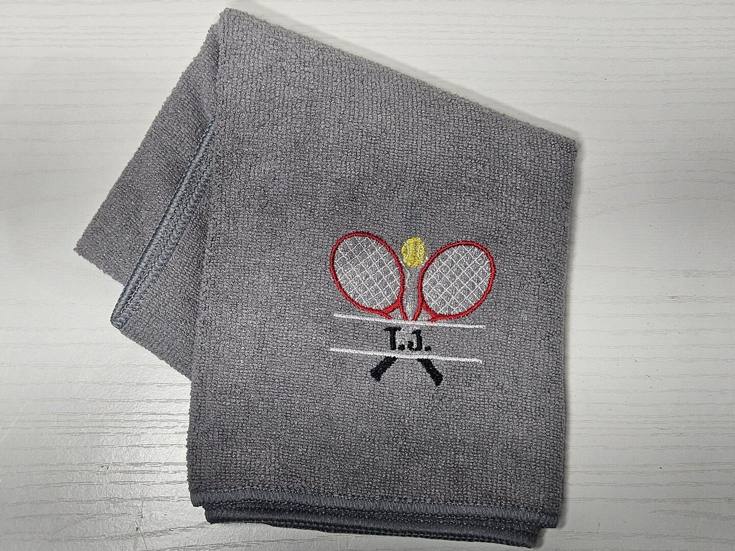 Personalized Embroidered Tennis Towel Microfiber Gym Cloth Fitness Minded Gift Coach Present Mother's Day Gift product 5