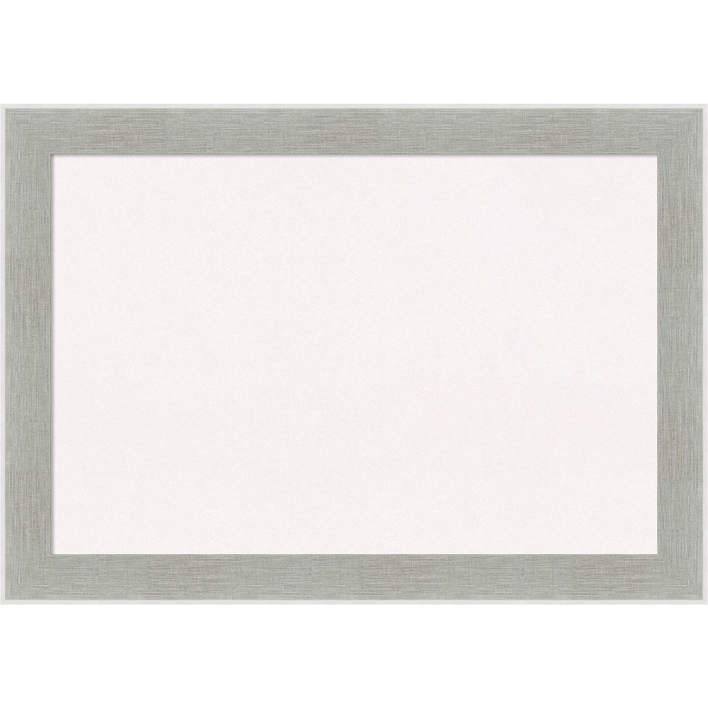Glam Linen Grey Framed Corkboard, White Cork