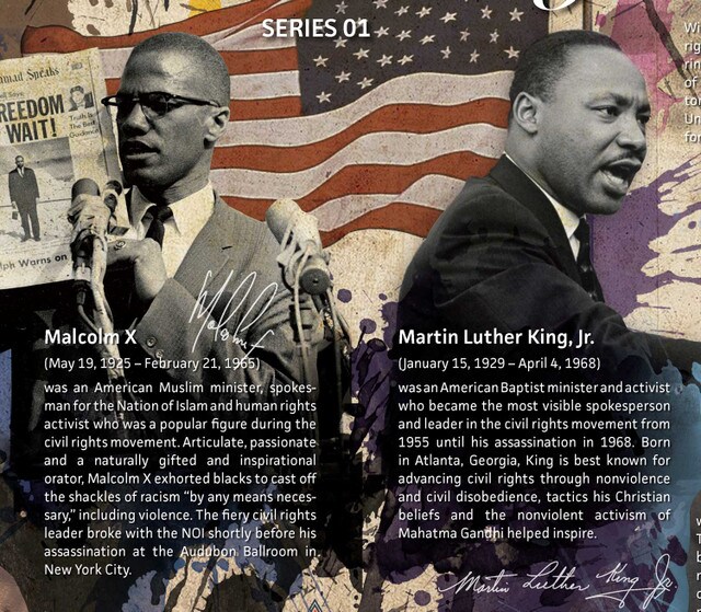 Famous Black History People Poster Series 01, 24"x18", Unframed