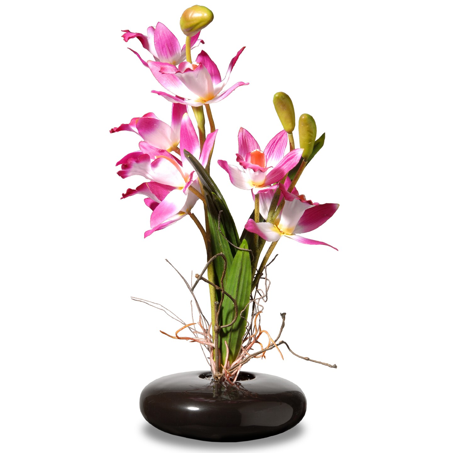 10&#x22; Pink Orchid Flowers