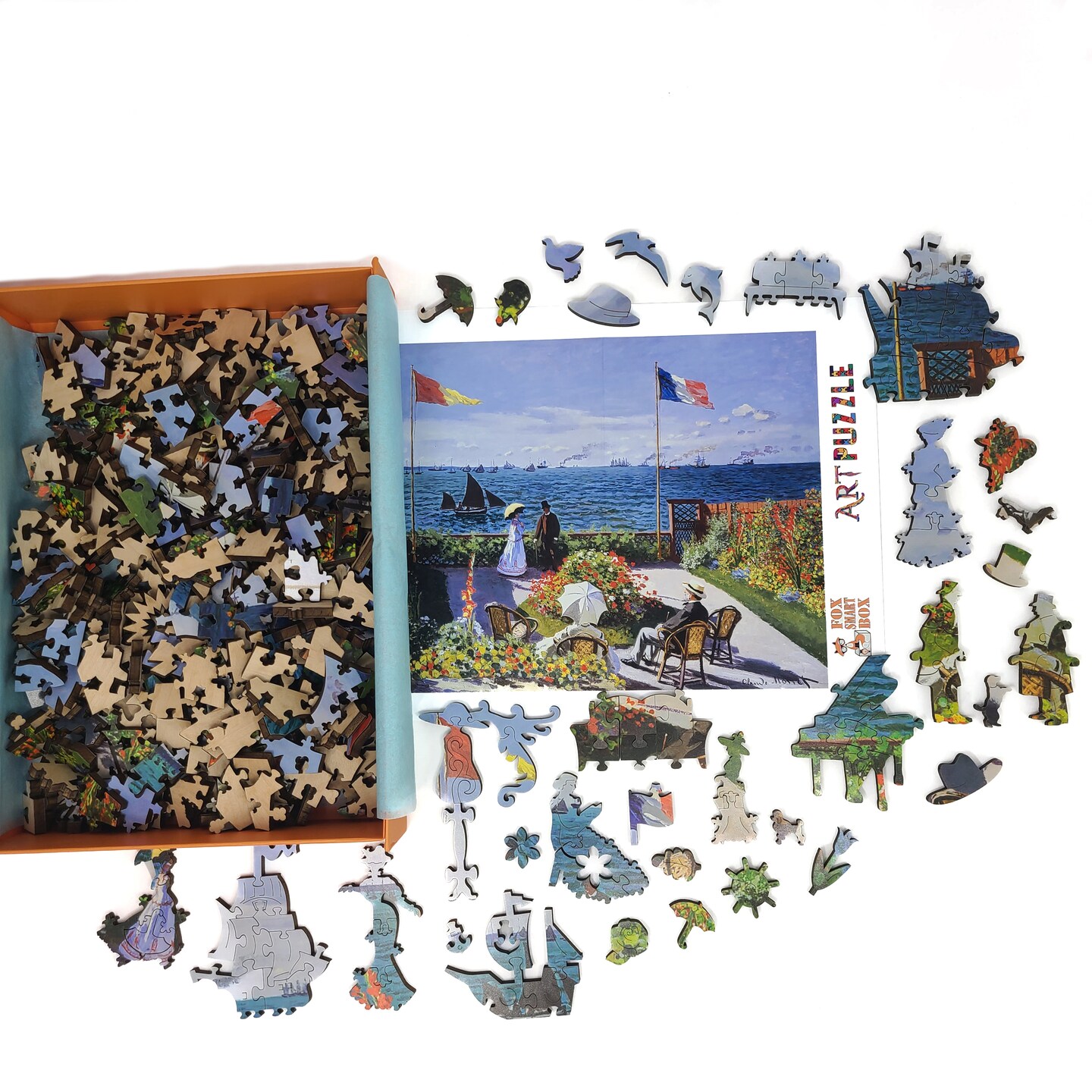 Wooden Jigsaw Puzzles for Adults - Uniquely Shaped Pieces - made