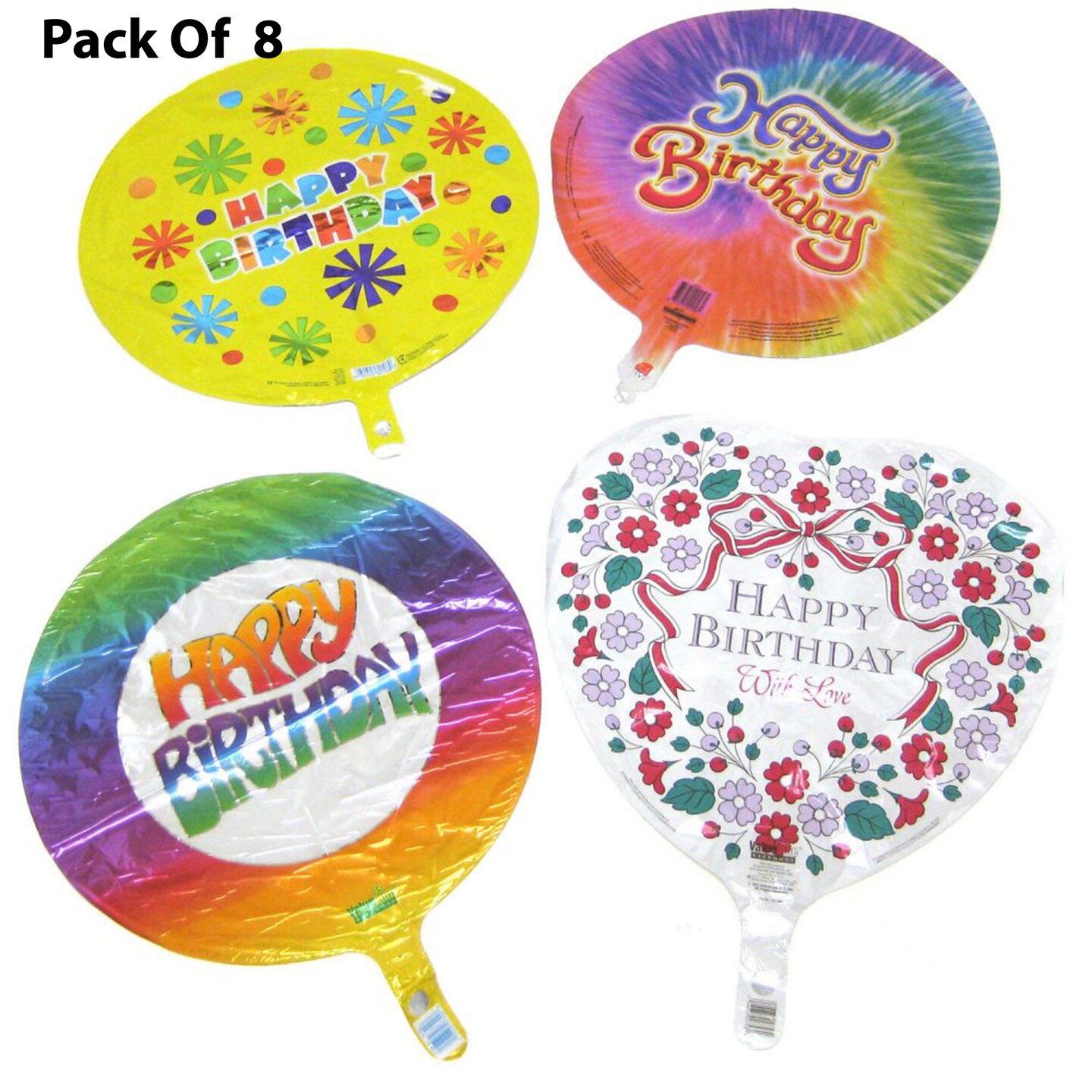 Mylar Happy Birthday Balloon - 18 Inch – Assorted | Celebration with ...