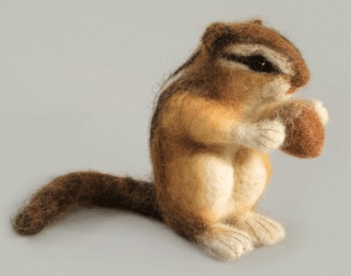 Felting kit Small chipmunk