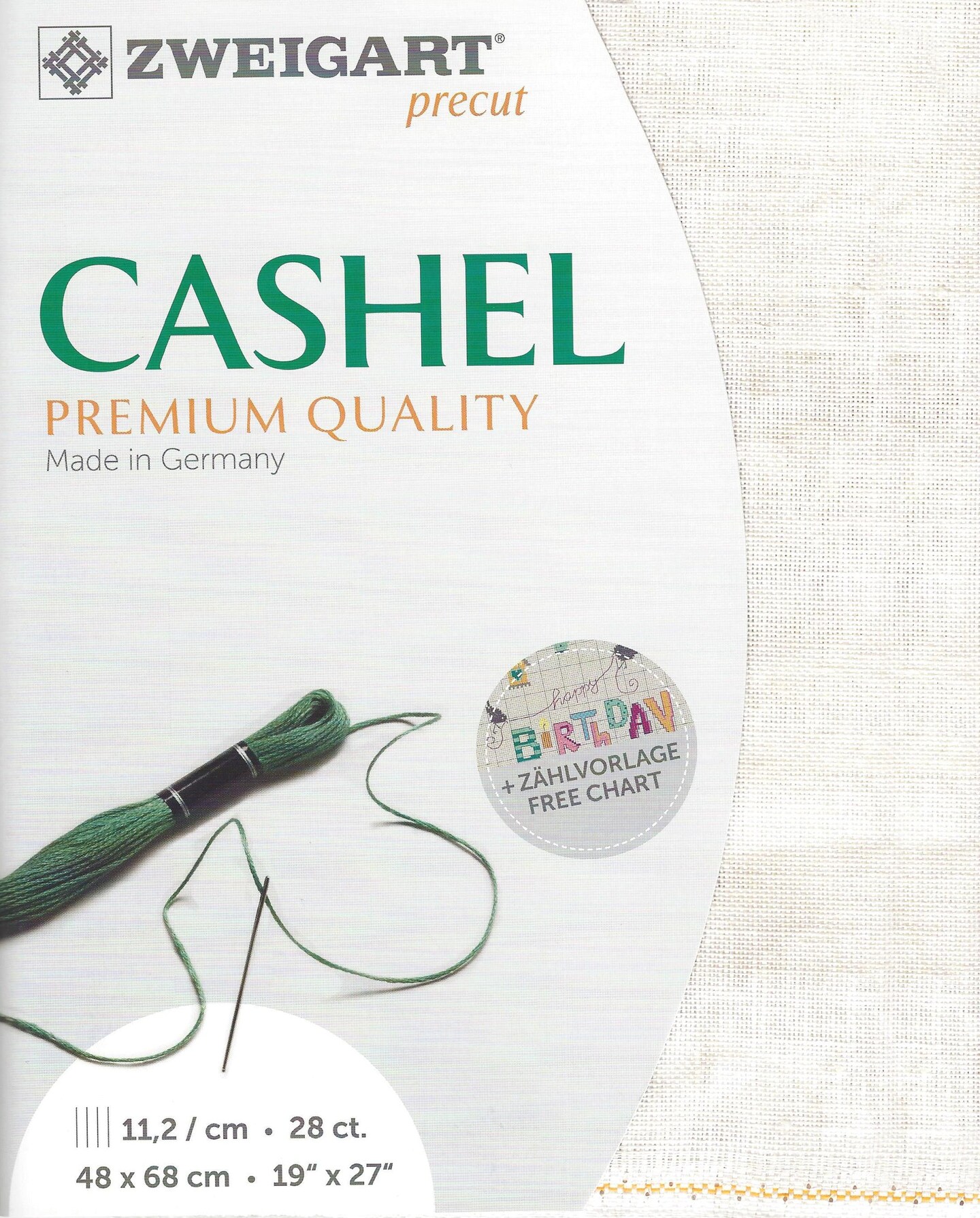 Precut Zweigart Cashel 28 count Dune