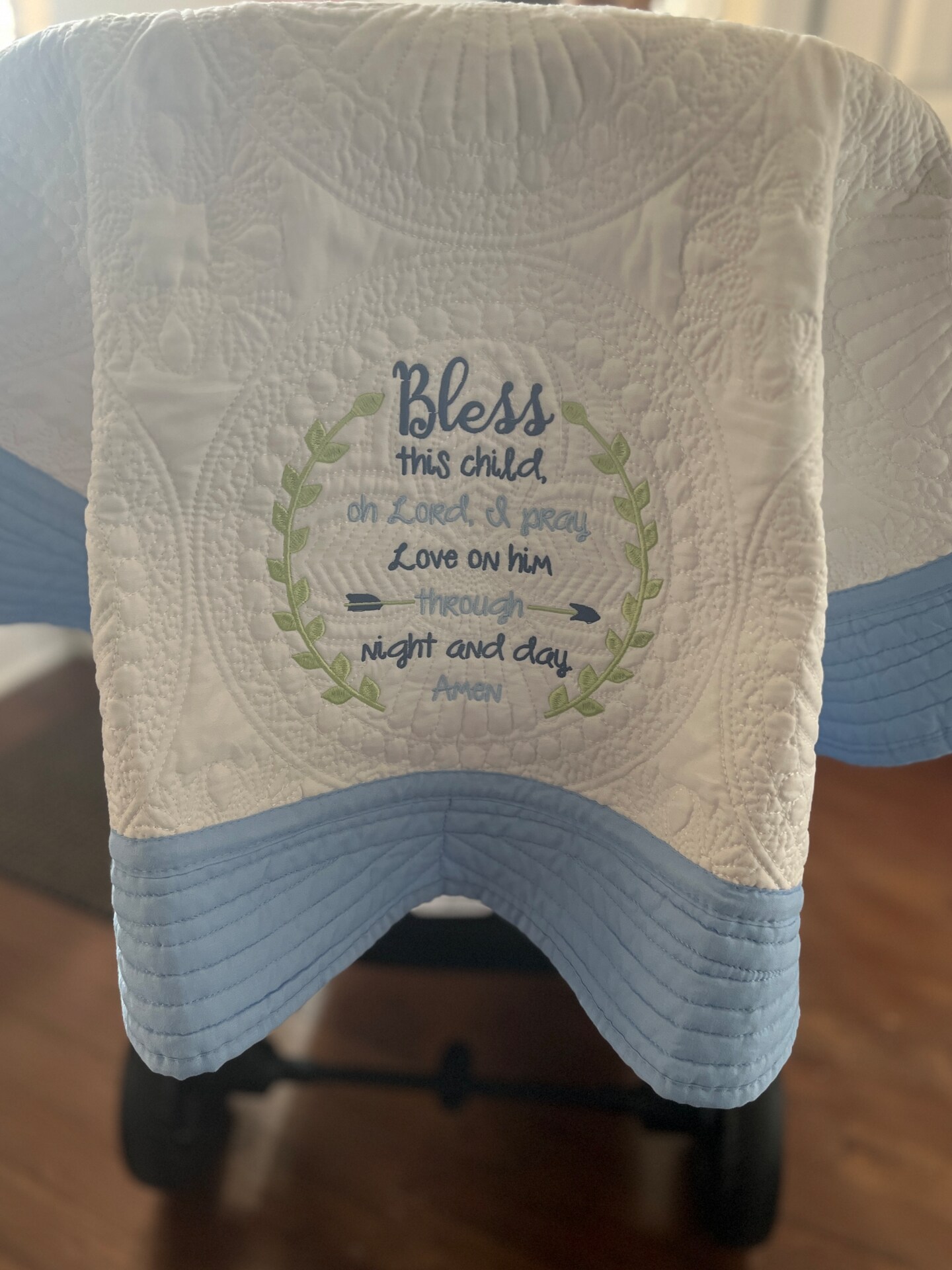 Personalized Baby Boy Airplane Heirloom Baby Quilt 2024 Blanket, Baby Birth Statistic Announcement, Baby Keepsake Quilt Blanket