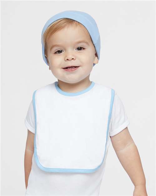 Rabbit Skins&#xAE; Infant Cotton Jersey Bib with Trim