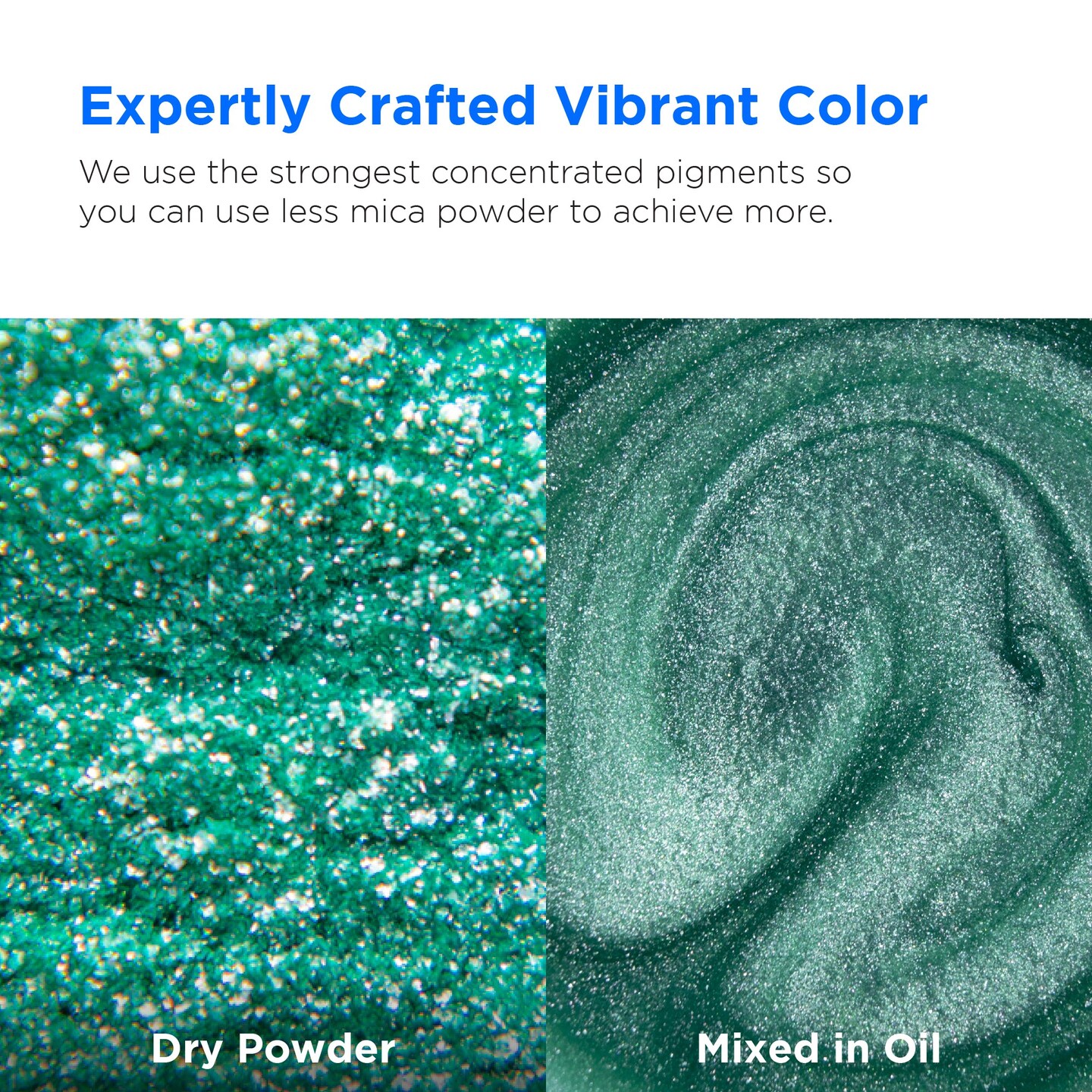 Rolio - 1 Jar Mica Powder (Turquoise) - 50g / 1.8 oz