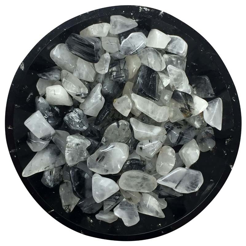 Tourmalinated Quartz Mini Crystal Chips &#x2013; Size 2