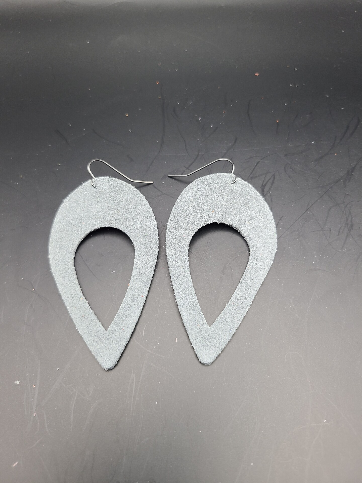 Leather Teardrop Earrings, Soft Leather Earrings, Unique, Birthday