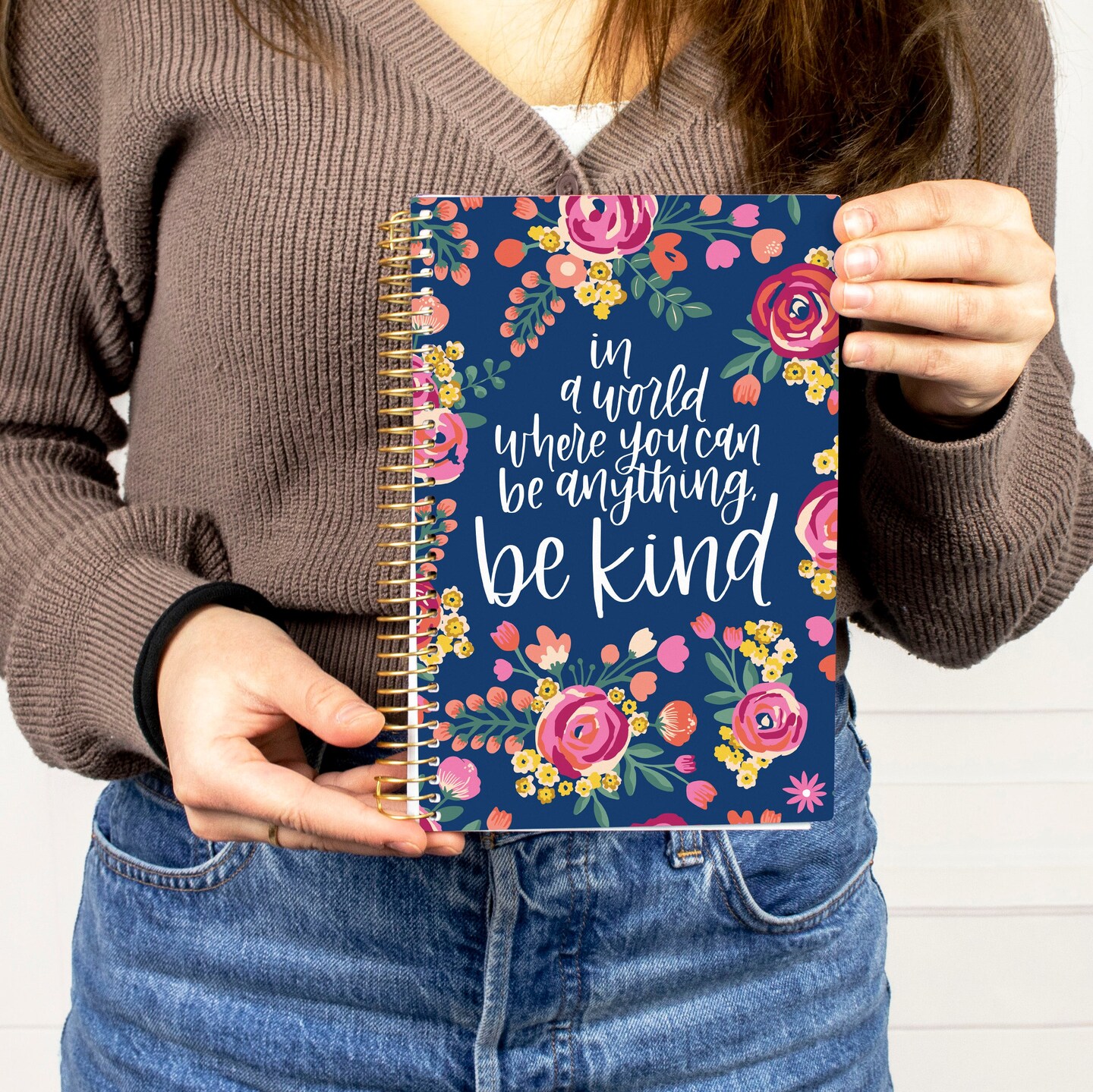 bloom daily planners Undated Soft Cover Planner, 5.5&#x22; x 8.25&#x22;, Be Kind