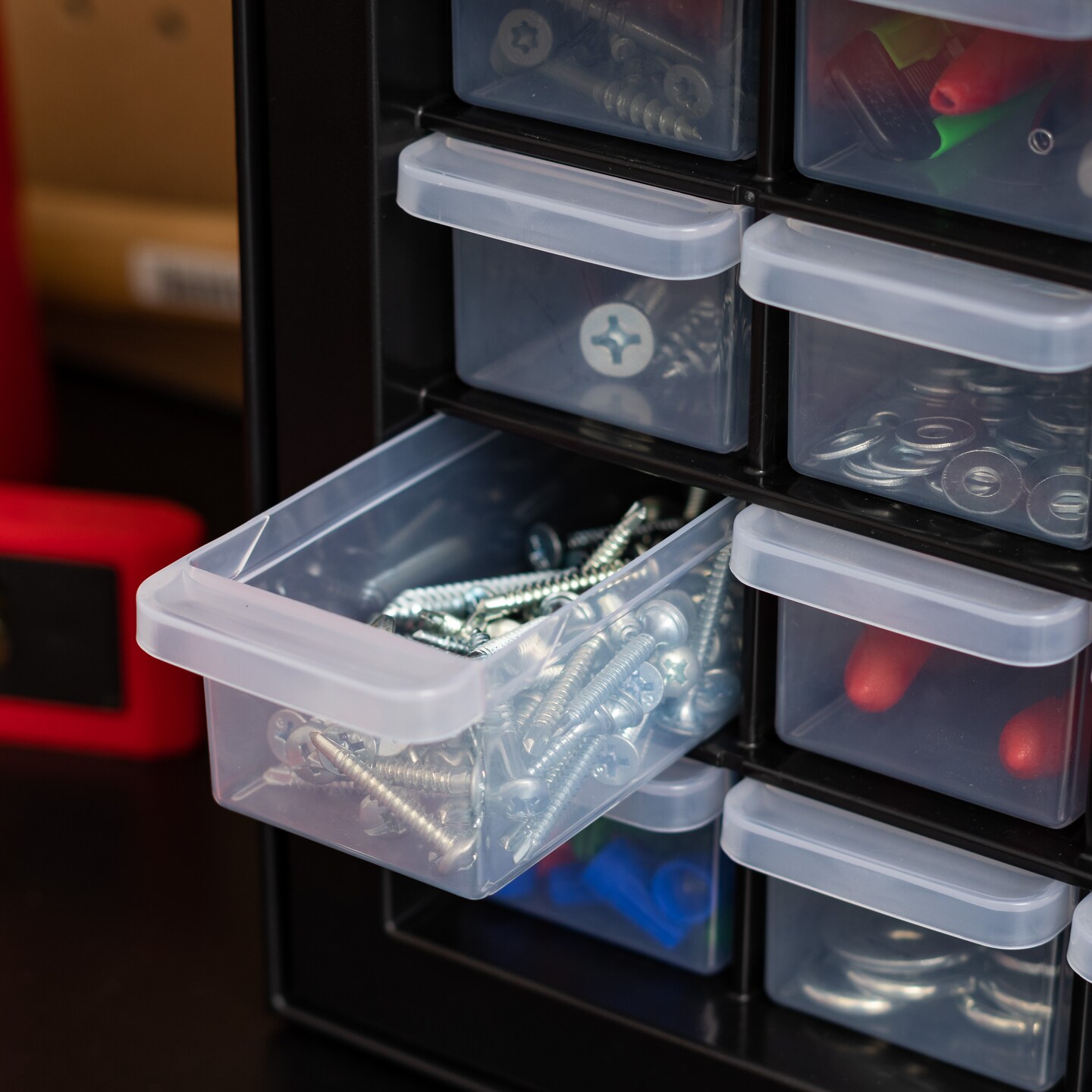 IRIS USA Stackable Storage Cabinet for Hardware Crafts, Small Parts Organizer Drawer, Compartment