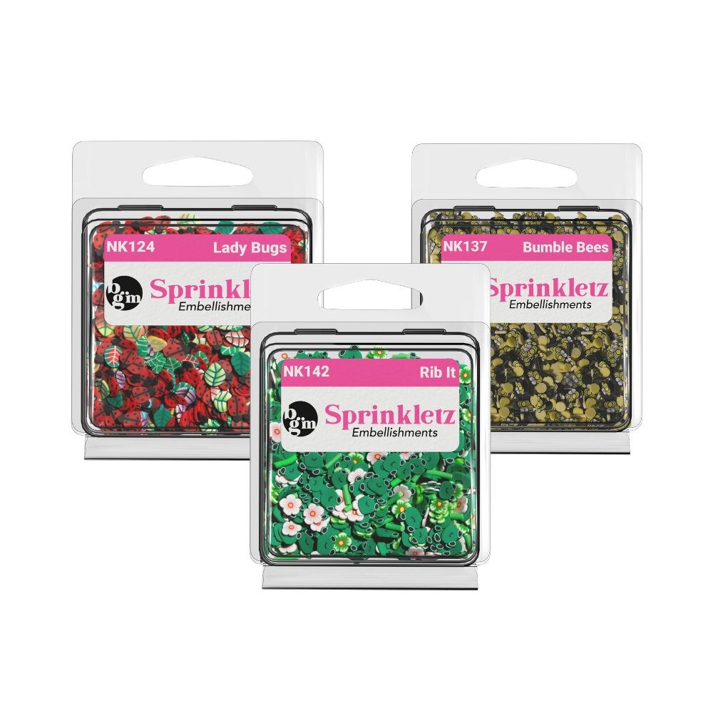 Buttons Galore and More Sprinkletz - Tiny Polymer Clay Embellishments - Bugs Bundle 36 grams