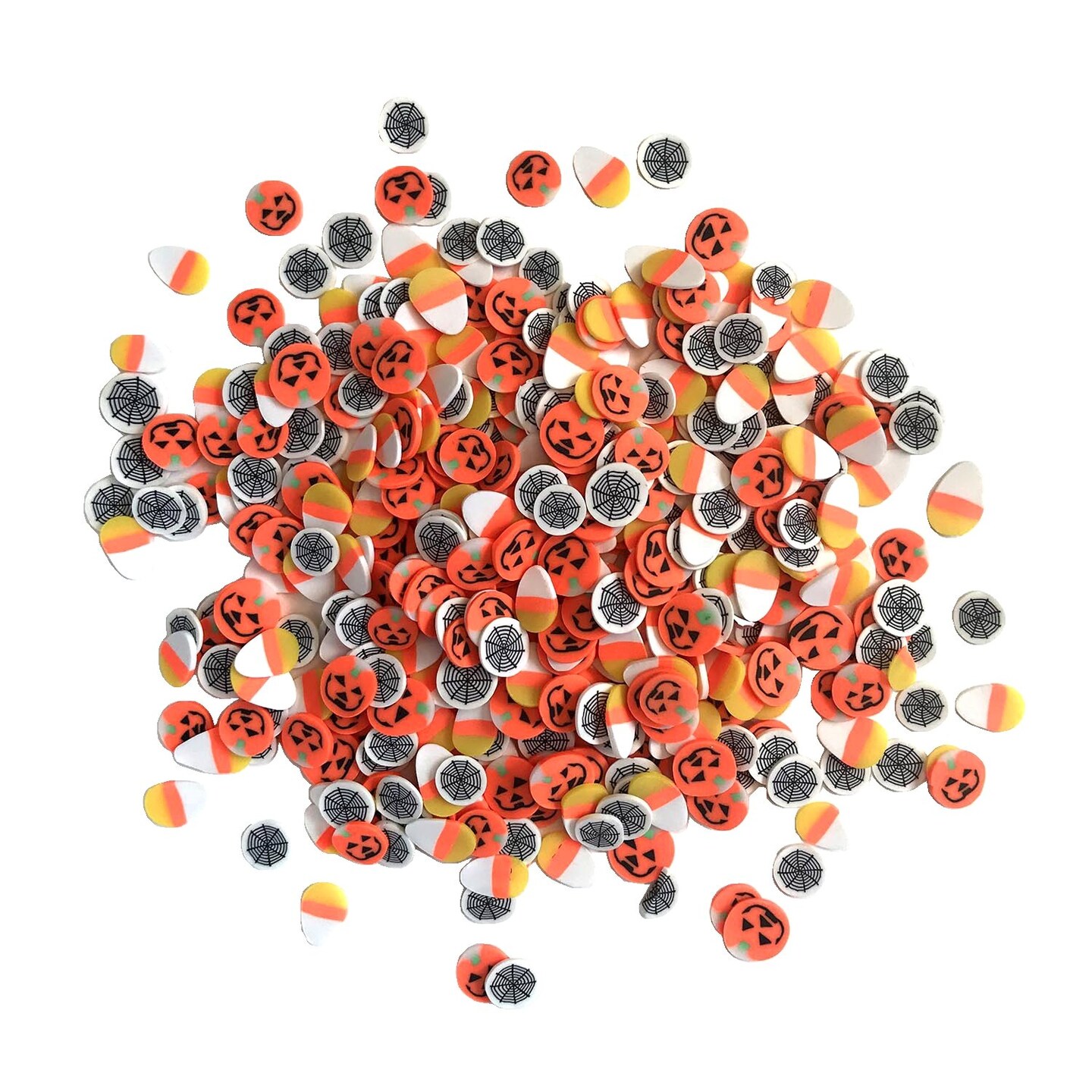Buttons Galore and More Sprinkletz - Tiny Polymer Clay Embellishments - Halloween Bundle 60 grams