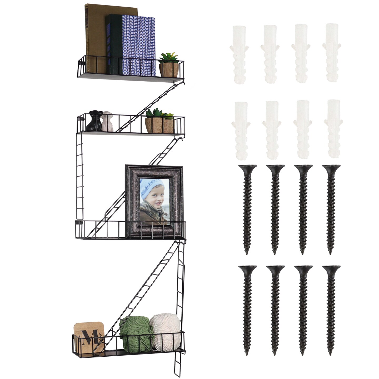 Creekview Home Emporium Fire Escape Shelves - Floating Shelf for Plants or Decor