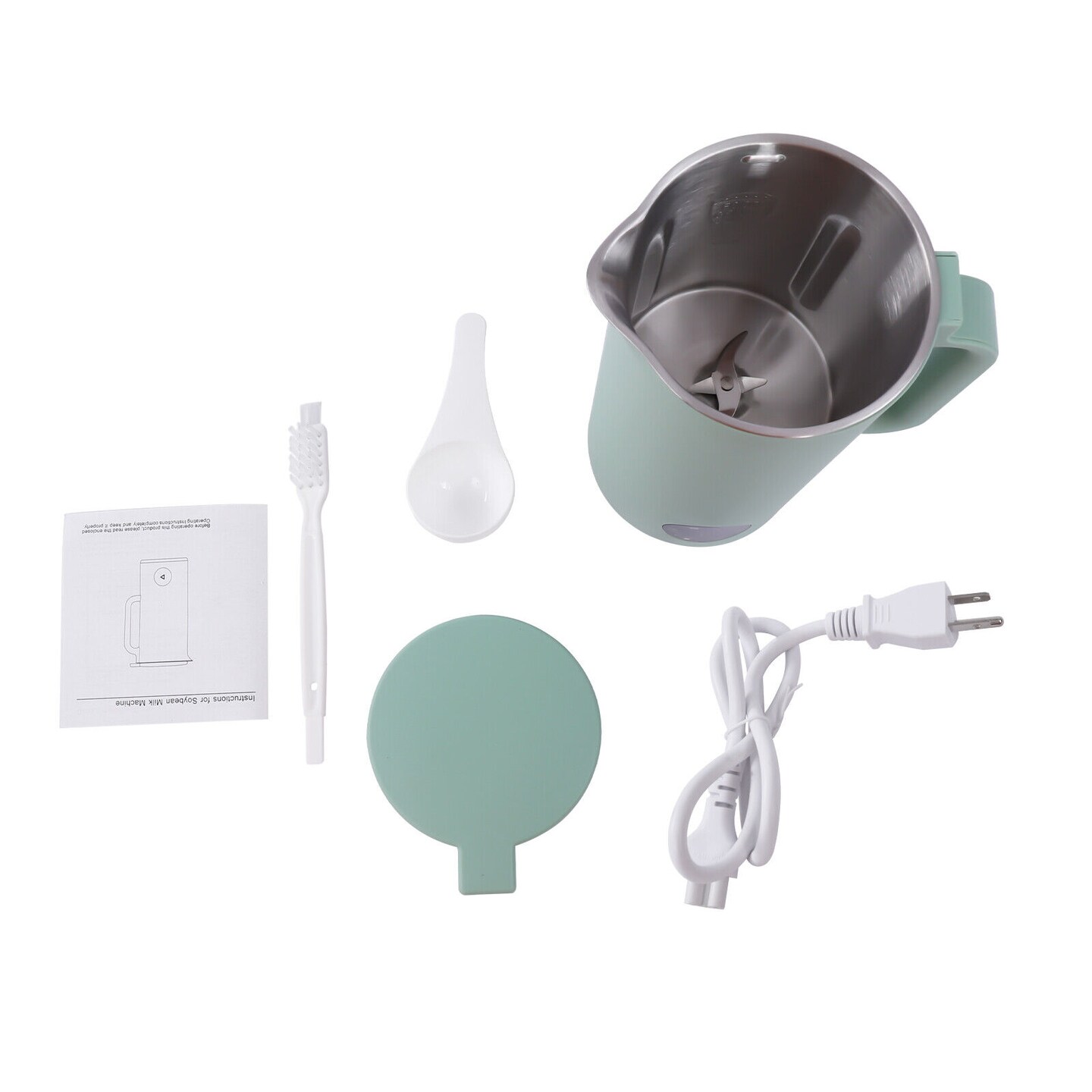 Kitcheniva Automatic Electric Soy Milk Maker 350ml Machine With Lid