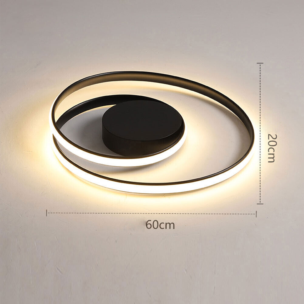 Kitcheniva Modern Acrylic Round Pendant Lamp Fixture With Remote