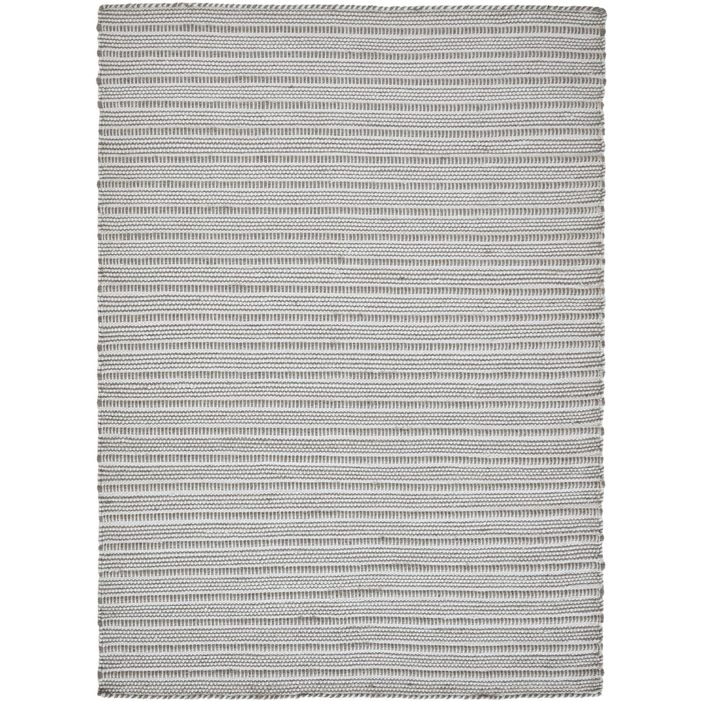Signature Home Collection Seamless Textured Rectangular Area Throw Rug - 7&#x27; x 10.25&#x2019; - Cream and Gray
