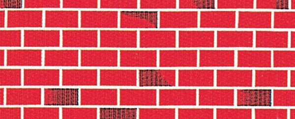 Corobuff Corrugated Design Paper - 48&#x22; x 12 1/2 ft, Tu-Tone Brick, Roll