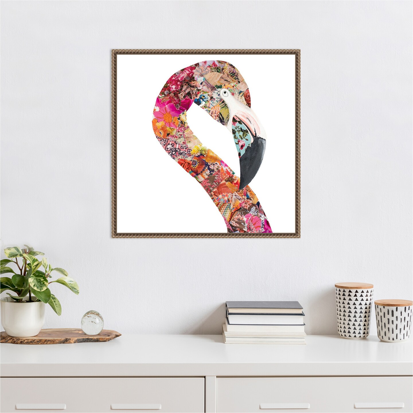 Flamingo Party I by Gina Ritter Framed Canvas Wall Art