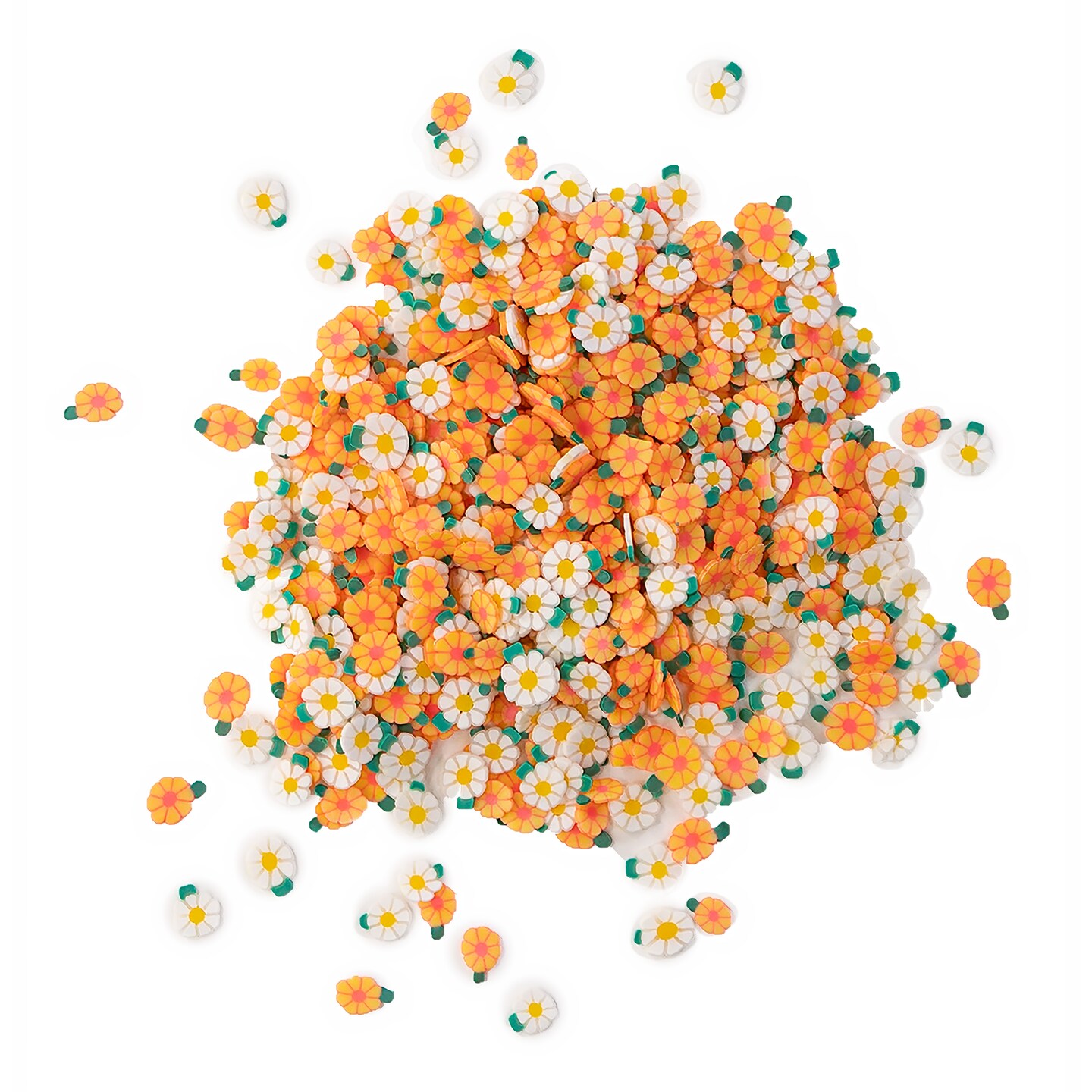 Buttons Galore and More Sprinkletz - Tiny Polymer Clay Embellishments - Spring Bundle 48 grams