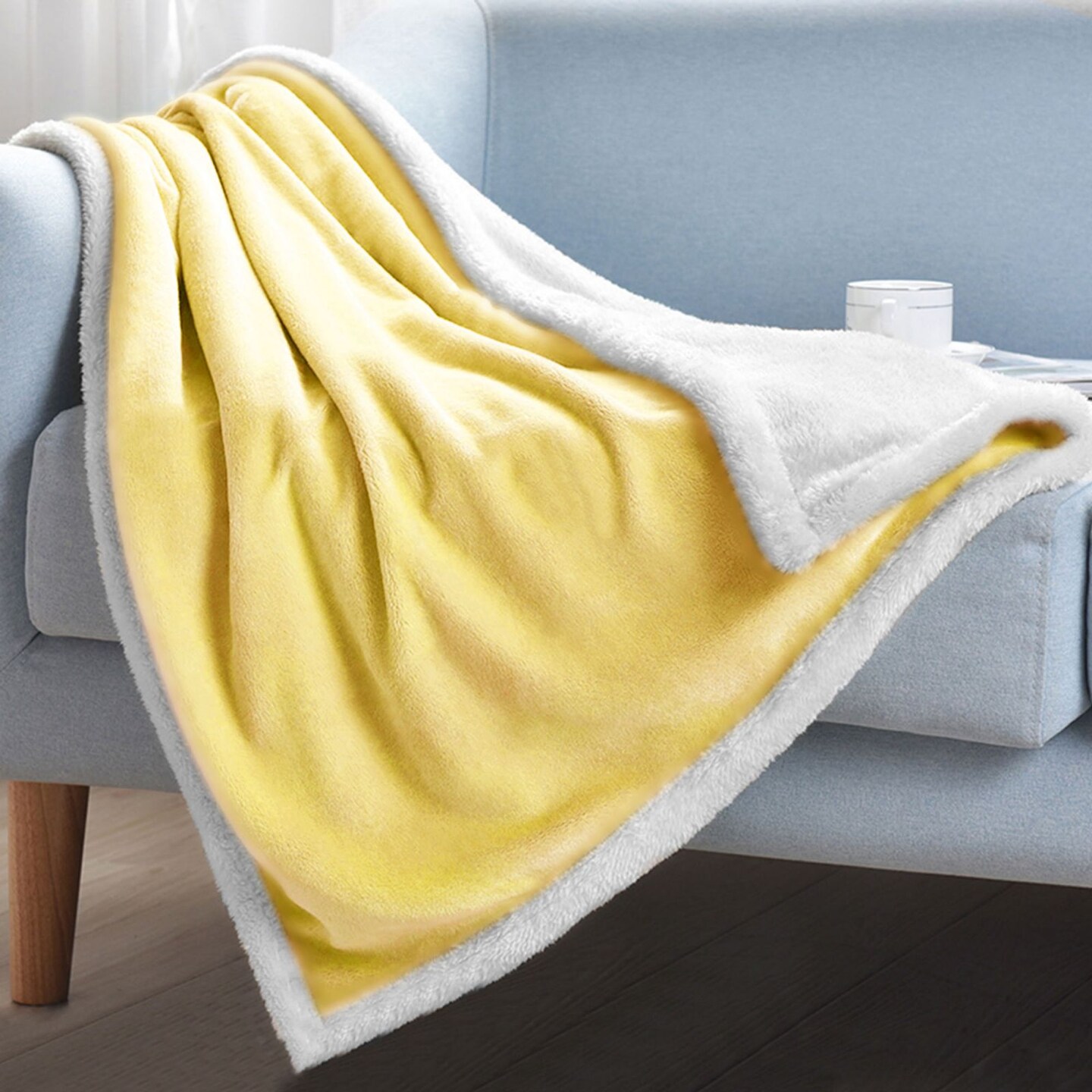 Soft Flannel Throw Blanket Fuzzy Soft Plush Blanket for Sofa