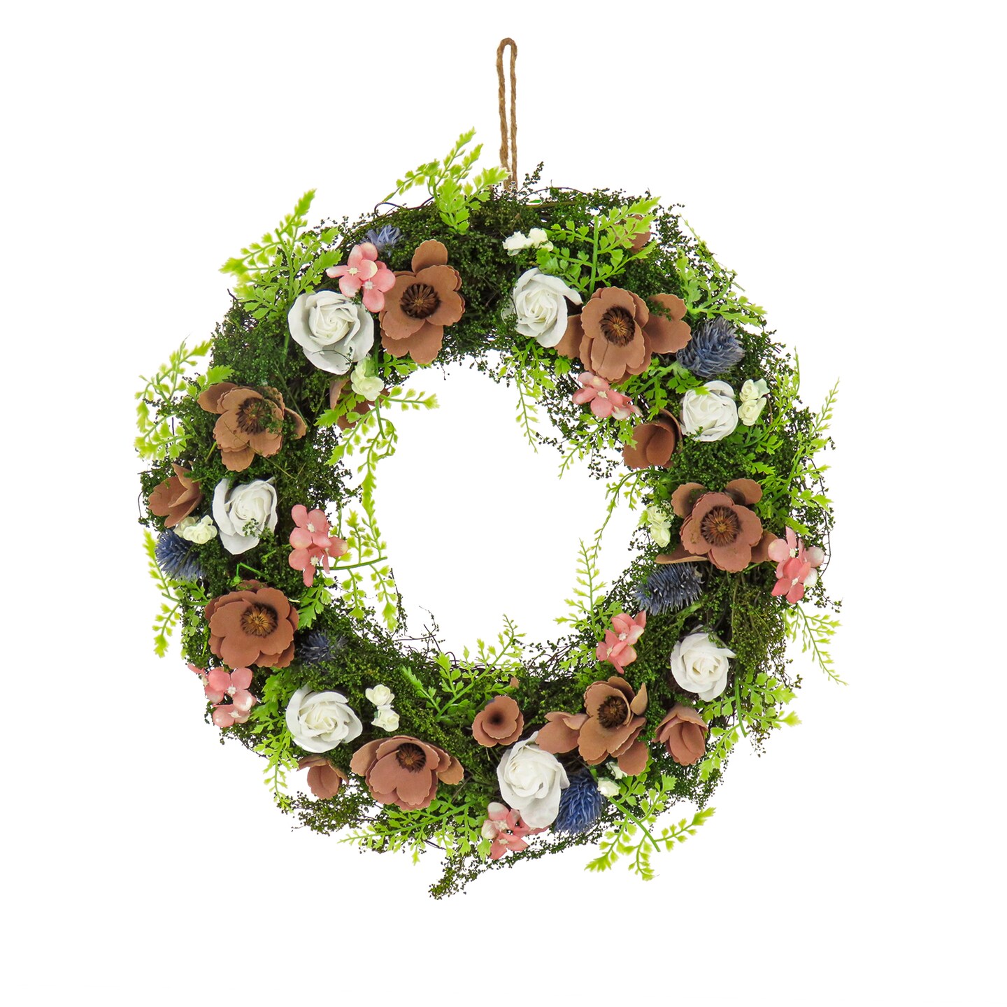 18&#x22; Floral Assortment Spring Wreath