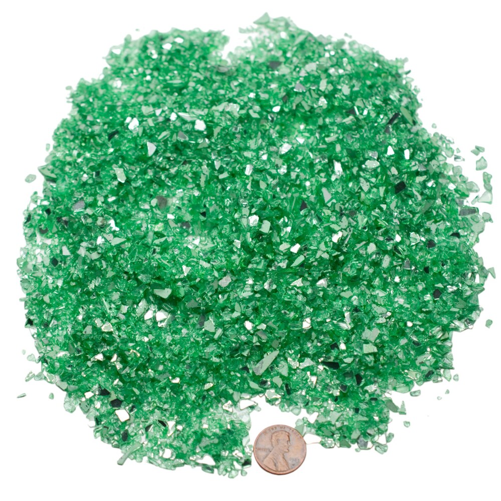 Green Apple Reflective Crushed Glass