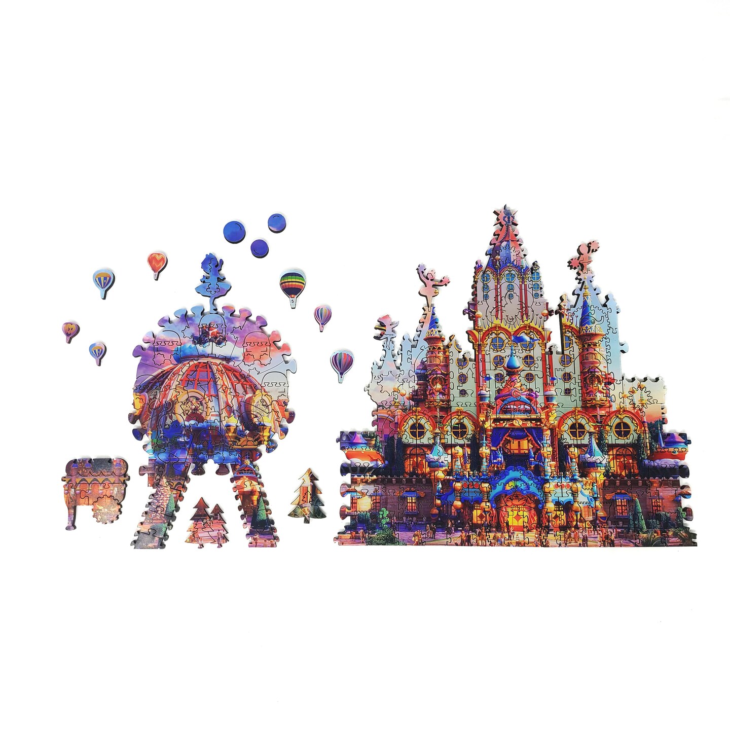 Wooden Jigsaw Puzzles for Adults - Uniquely Shaped Pieces
