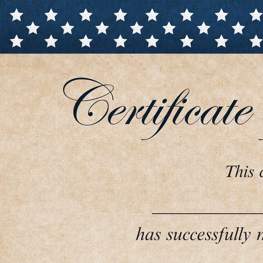 Great Papers! Stock Fill-In Certificates Patriotic, Completion, 8.5&#x22; x 11&#x22;, Not Printer Compatible, 25 Count