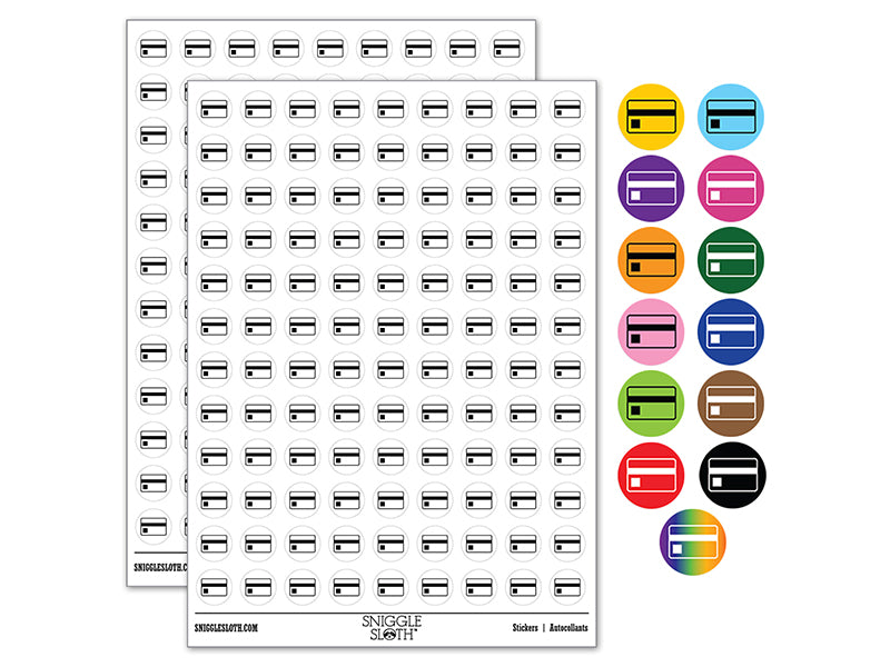 Credit Card Money Bills 200+ 0.50&#x22; Round Stickers