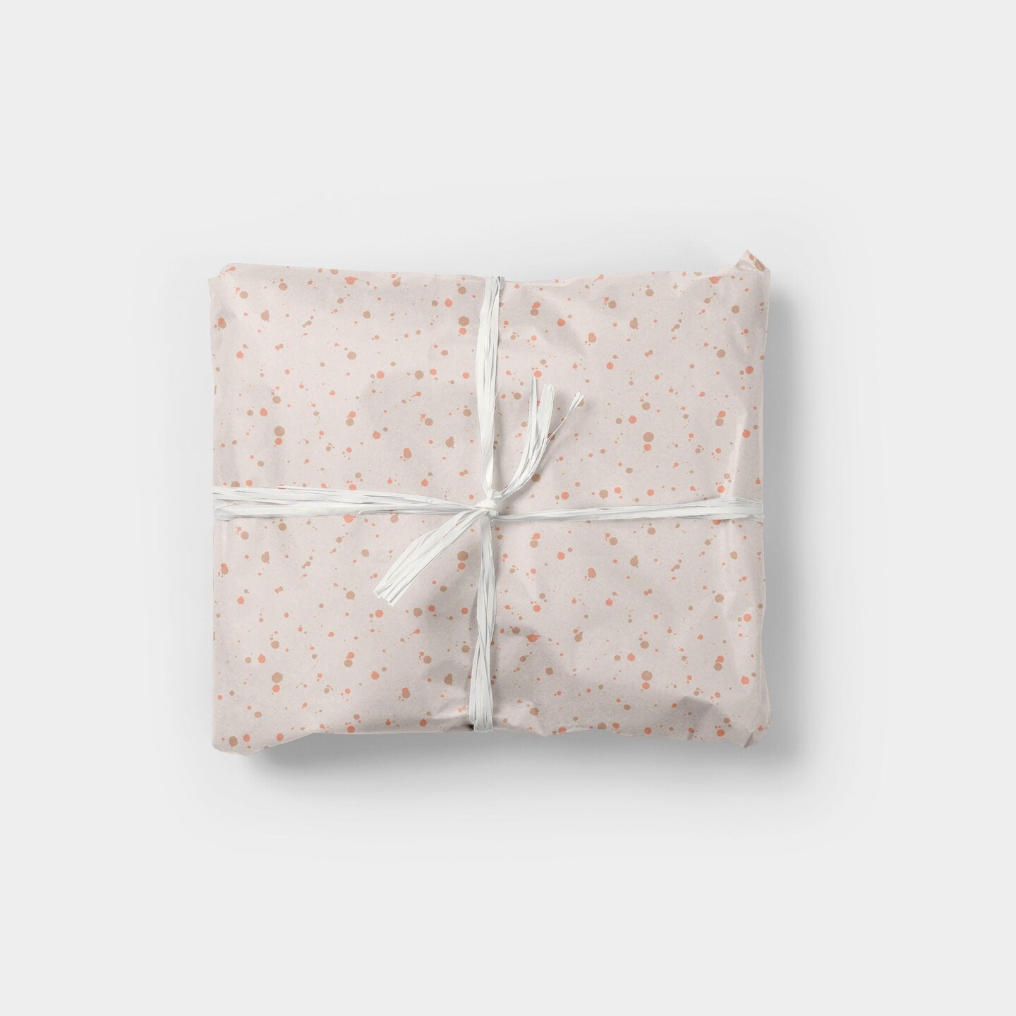 Cream Ink Splot Pattern Gift Wrap | Michaels