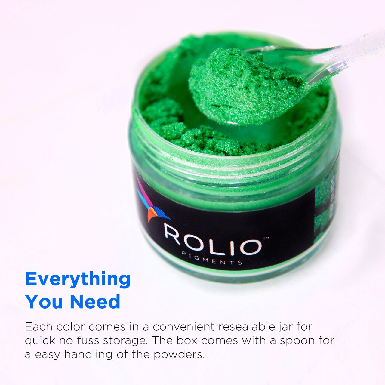 Rolio Mica Powder - Northern Lights 12 Color Set - 10g Jars