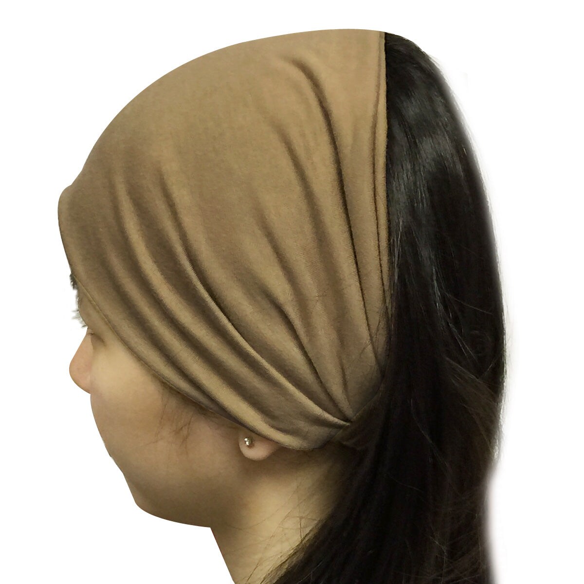 Wrapables Wide Headband Hair Accessory for Dress Up, Light Brown