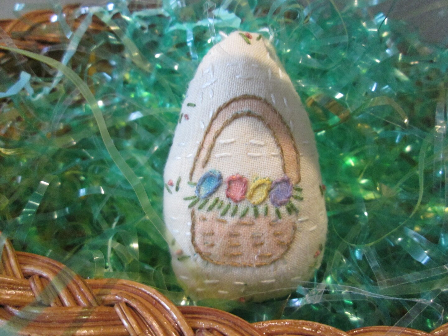 Embroidered Easter Eggs, Bowl Fillers, East Ornaments, Easter Basket