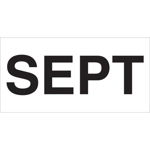 Tape Logic Months of the Year Labels, &#x22;SEPT&#x22;, 3&#x22; x 6&#x22;, White, 500/Roll