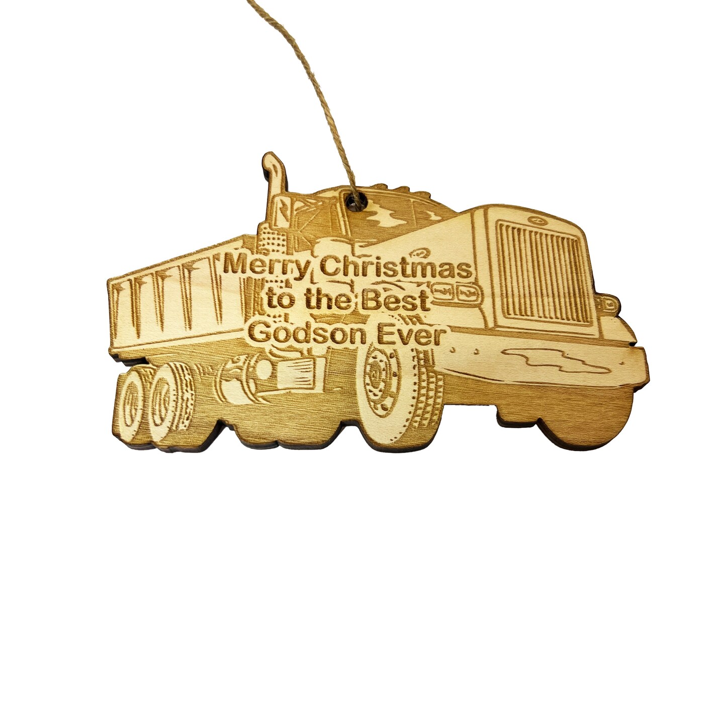 Merry Christmas to the best Godson Ever Dump Truck - Ornament Merry Christmas to the best Godson Ever Dump Truck - Ornament