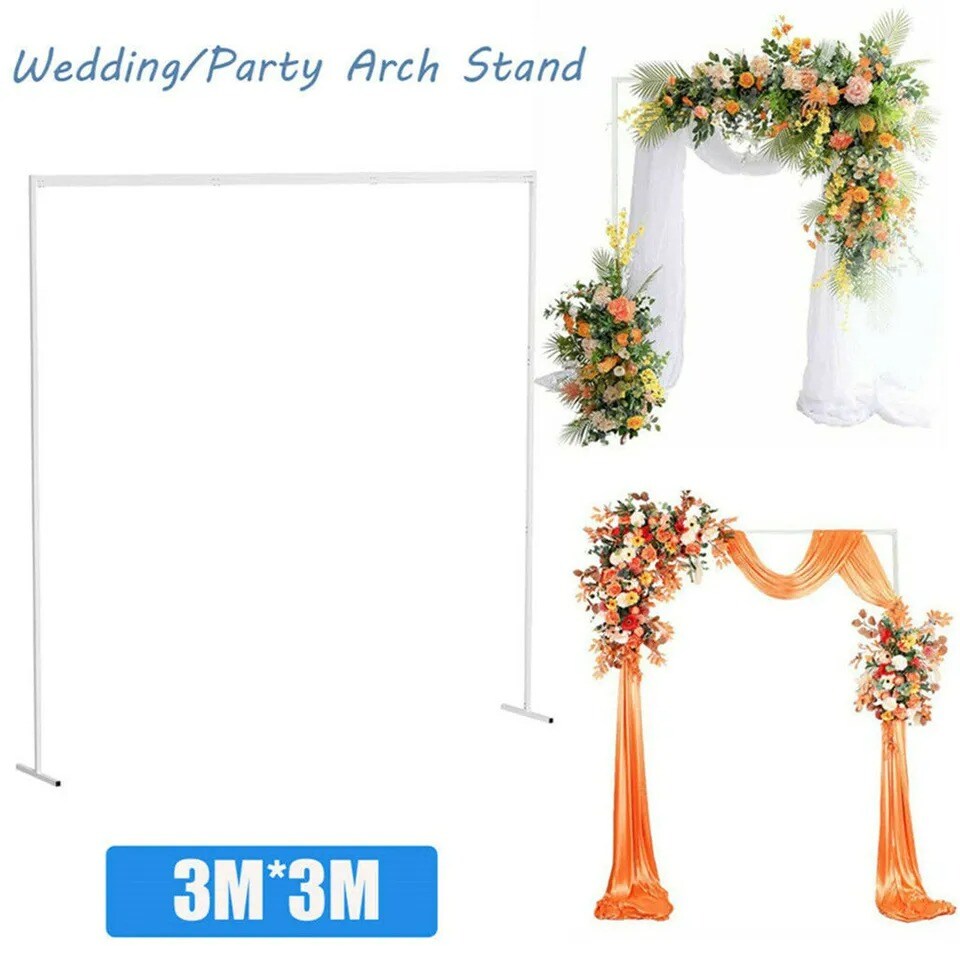 Strong Metal Wedding Garden Arch Floral Balloon Arch Square Frame Backdrop Stand