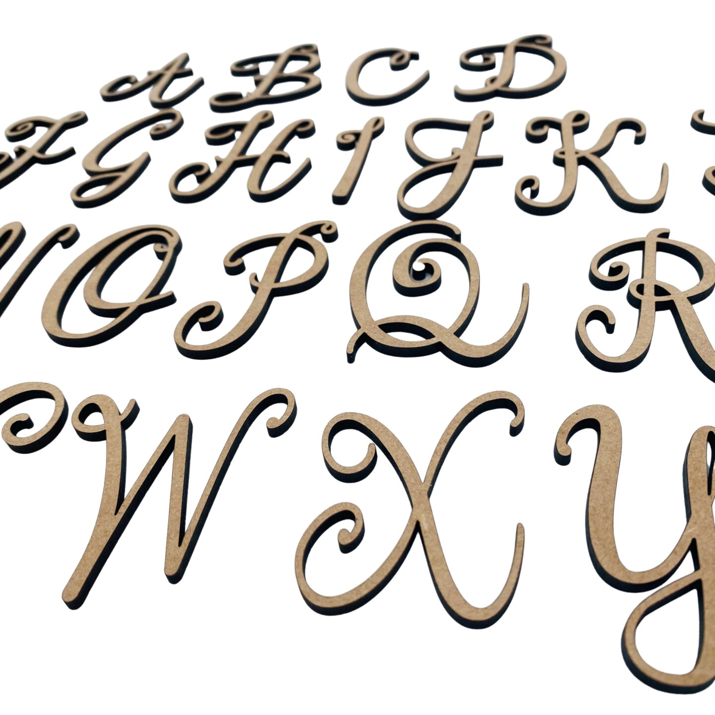 Small Scripty Font | Script Cursive Letters | Cute Letters | Wood ...