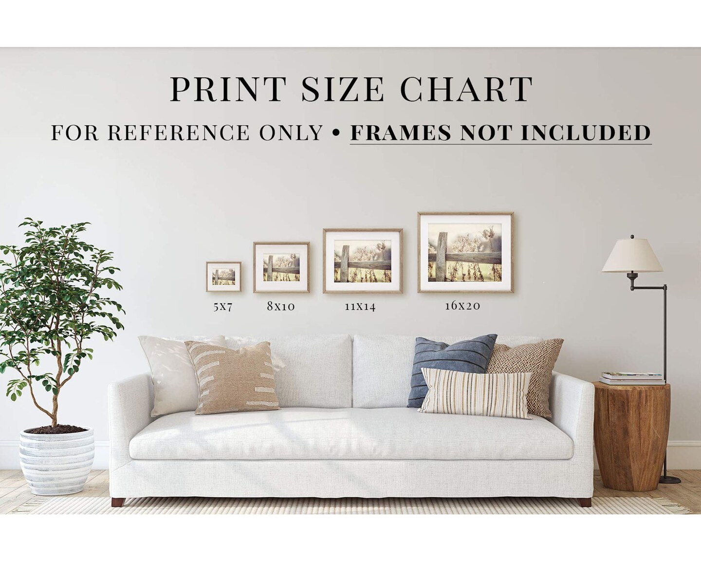 Rustic Farmhouse Decor Set of 6 Art Prints - Not Framed - Beige, Aqua, Blue - Country Western Rustic Wall Gallery Set product 5