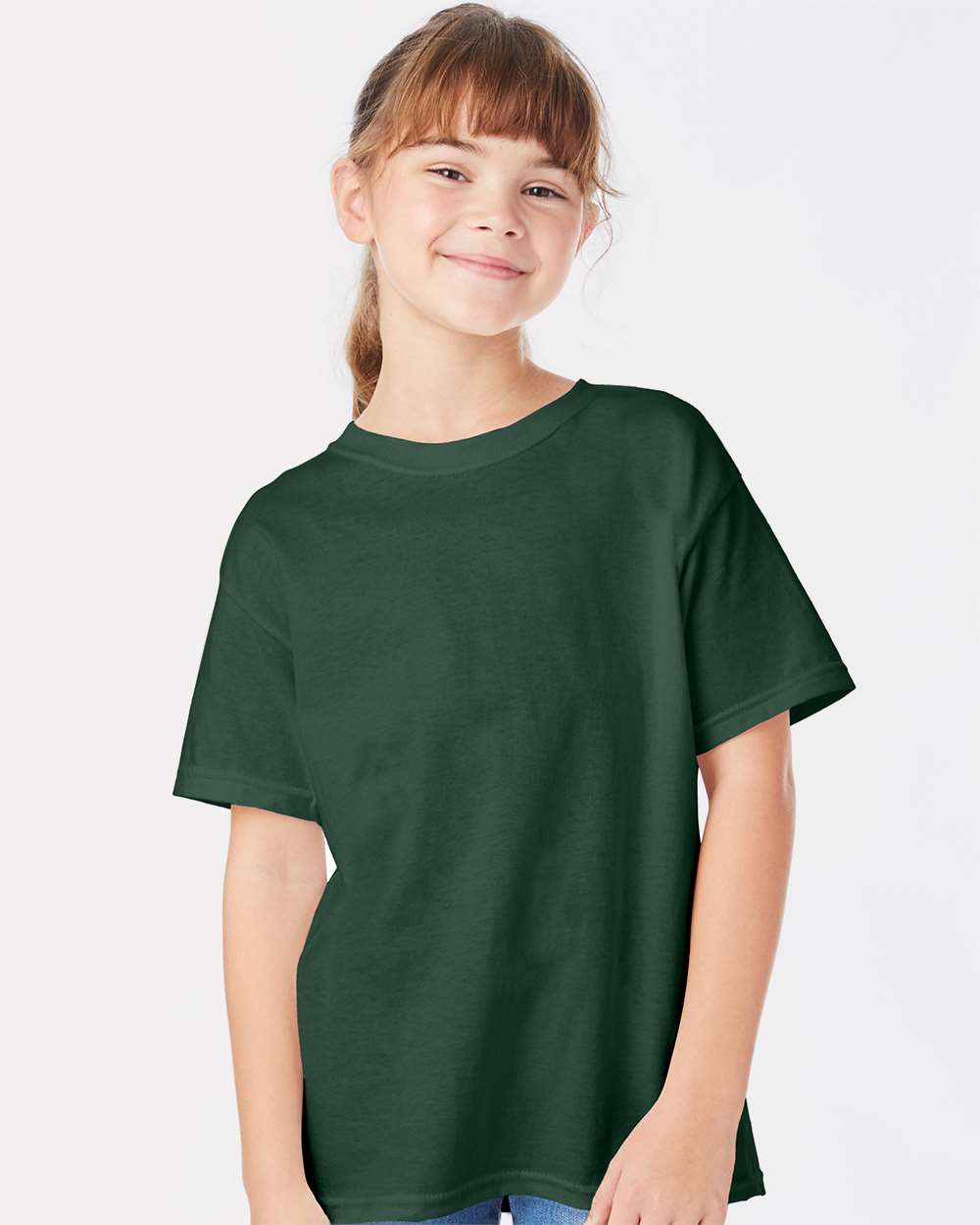 Youth Essential-T Crewneck T-Shirt for School, Sports & Everyday Casual Wear