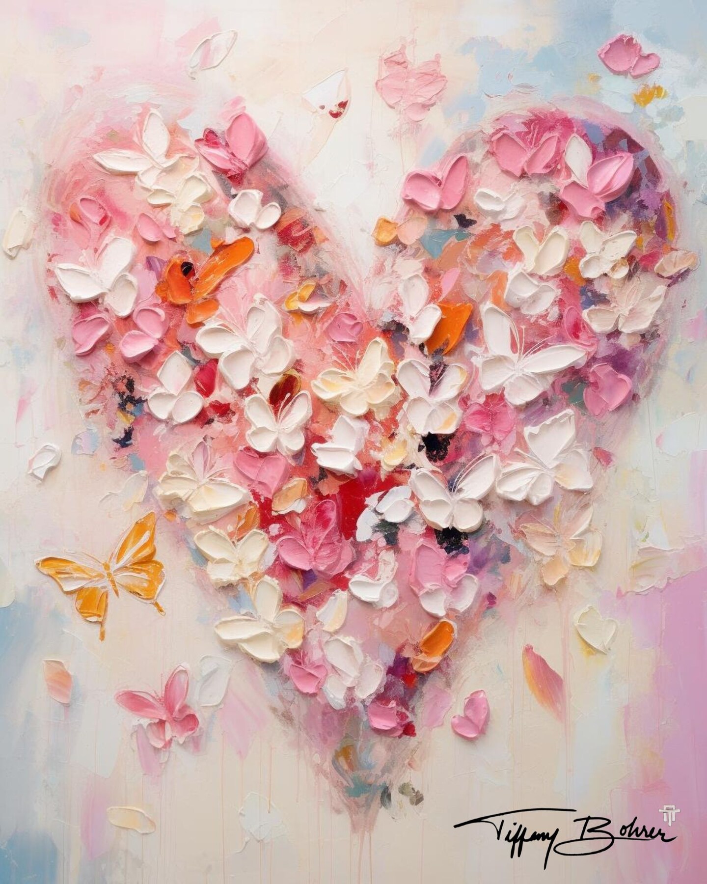 Butterfly Heart of Transformation - Giclee Fine Art Print on Heavy Fine ...