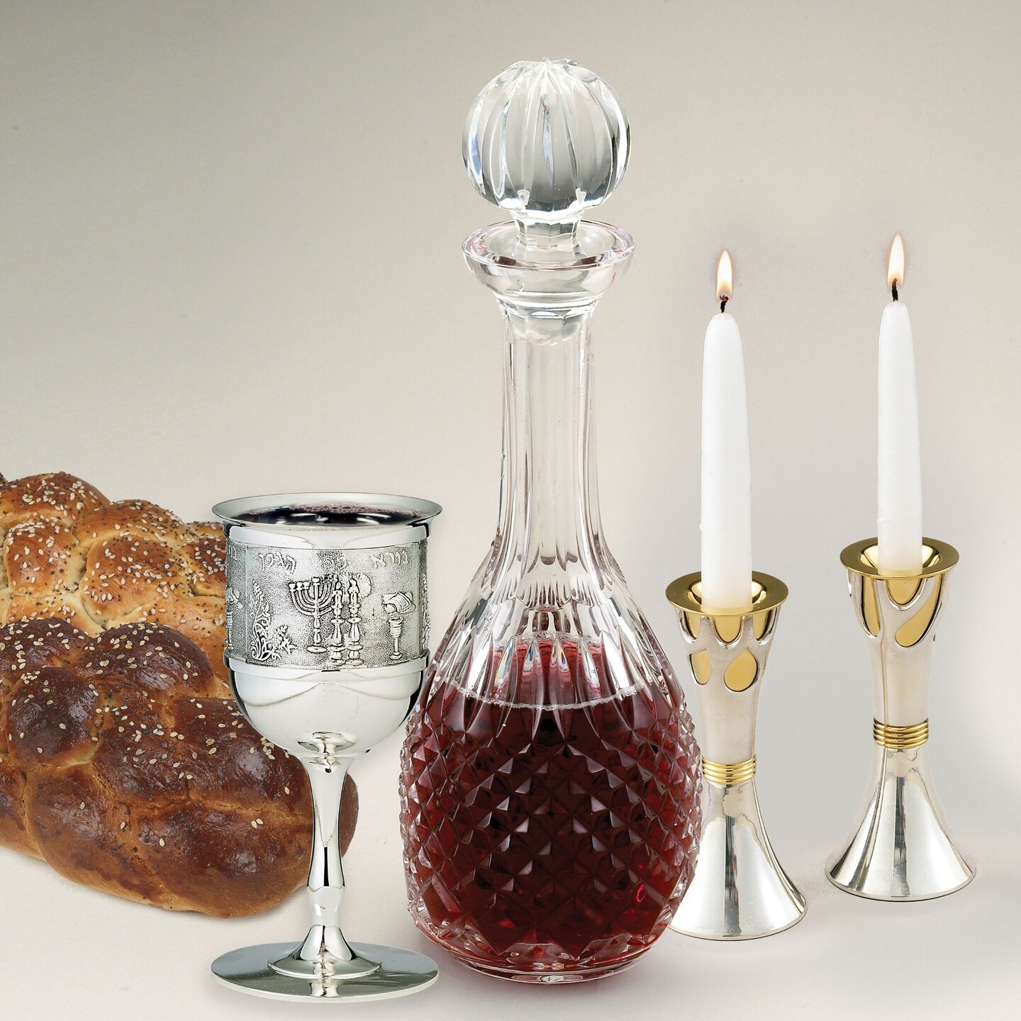 Rite Lite 5.75&#x22; Silver Iconic Shabbat Kiddush Cup